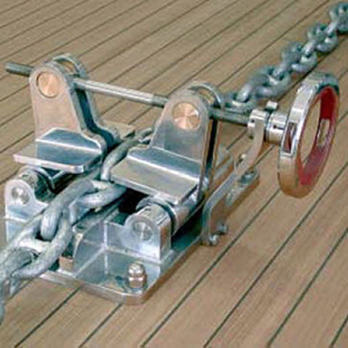 Tap de cadena marina per a vaixells i acer fos amb components avançats